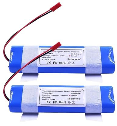 Accessoires for aspirateurs, compatibles avec les aspirateurs robots ILife V5/V5s/V50/V8s/V3s Pro/X750, batterie Li-ion rechargeable 14,4 V, 14,8 V, 6,8 Ah, 12,8 Ah, longue durée et haute capacité(128