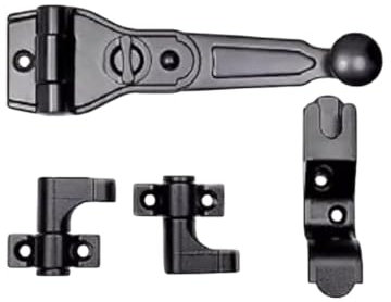 Kit Base UNICA AGB per Spagnoletta a 1 o 2 Ante | Sistema di Chiusura per Infissi in Legno o Alluminio | Mod. 893 | AERREGI (Base Normale 2 Ante)