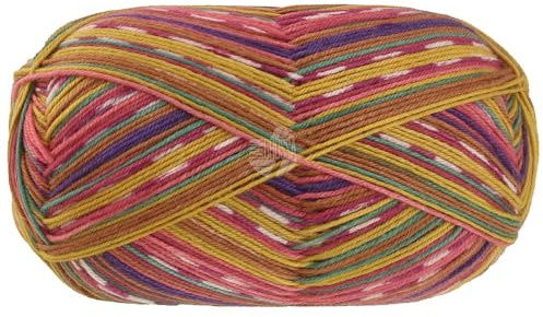 LANA GROSSA Meilenweit 100 Merino extrafine Coccole | Hochwertiges Sockengarn, waschmaschinenfest | Handstrickgarn aus 75% Schurwolle & 25% Polyamid | 100g Wolle, Stricken & Häkeln | 420m Garn FB 3804