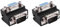 Goufride 2X 15 Vga Macho A Hembra M/F Adaptador de Angulo Recto