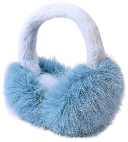 Unning Ohrenwärmer Damen Winter Verstellbar & Faltbare Ohrenschützer Weich Ohrenschutz Plüsch Ear Muffs for Women