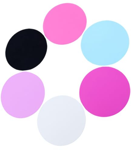 IWOWHERO Palettes de Mélange de Vernis à Ongles 6 Pièces, Palette Peinture Portable en Silicone, Adaptée pour Manucure Professionnelle et Accessoires Nail Art Couleur Aléatoire