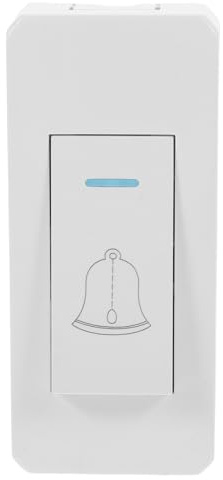 RUNROTOO Door Bell Switch 24V Door Bell Switch Push Button Surface Mount Cabinet Light for Home Wall Office Front and Rear Door Chime Access Control