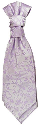 Paul Malone Plastron flieder lila florale Hochzeitskrawatte Hochzeitsmode - Herren Hochzeit Krawatte