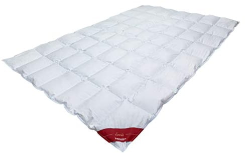 Traumschloss Künsemüller Bettdecke »Classic« 135x200cm, 90% Neue canadische Wilddaunen | Mako-Batist Baumwollbezug | Hausstauballergiker geeignet | Wärmeklasse normal