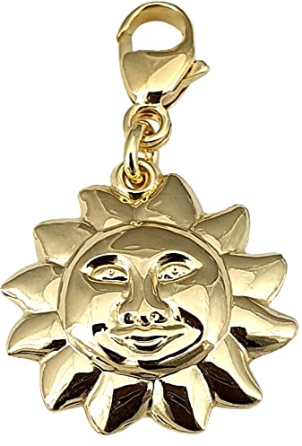 Anhänger Charm Sonne Gold 333 Einhänger Gelbgold Unisex