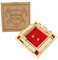 Kitchnexus Deluxe 4-Spieler Shut The Box Holz Tisch Spiel Klassisch Würfelspiel Board Spielzeug (Rot)