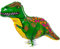 Folienballons Air-Walkers Heliumballons Tierfiguren Helium Luftballons; Dackel Airwalker Hund Ballon mit Leine für Kinder (Dino)