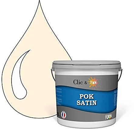 POK SATIN : Peinture Satin Lessivable Rose Pêche 50m² - 5L