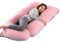 SHANNA Schwangerschaftskissen Seitenschläferkissen Stillkissen U Förmiges XXL Stützkissen 70 * 145CM Gross Körperkissen mit Abnehmbarem und Waschbarem Bezug, U-Form Pregnancy Body Pillow