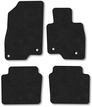 Car Mats Compatible With Mazda 6 (2013+) [Saloon] Black Carpet Tailored Fit Car Floor Mats Set Accessory Custom Fit Water-Resistant Anti Slip Backing All Weather Full Coverage Hand-Finished