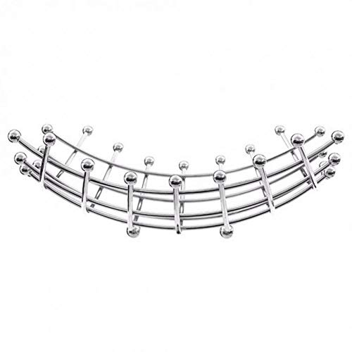 TOSSPER 1pc Obstschale Nest, Lattice Fruits Basket, Gemüse Storage Rack Für Apfel Orange Küchenwerkzeuge (Silber)