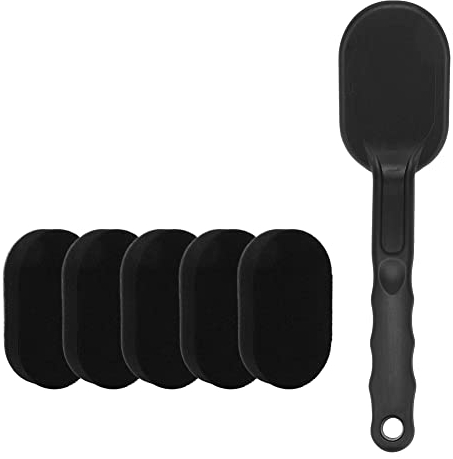 JSCARLIFE Cepillo aplicador de brillo de neumáticos, cepillo de esponja aplicador de apósito de neumáticos de primera calidad, aplicador de espuma de esponja de espuma multiusos para brillo de