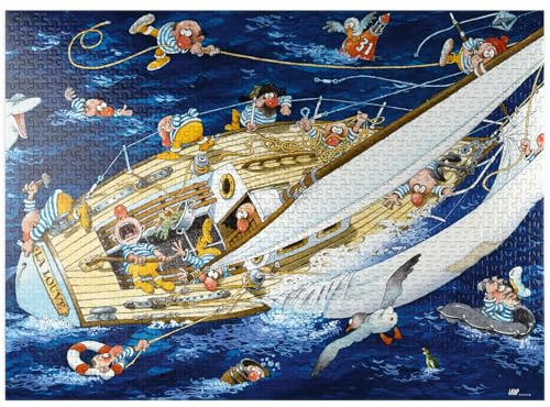 Sailors - Jean-Jacques Loup - Cartoon Classics - Premium 1000 Teile Puzzle für Erwachsene