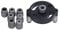 Punch Locator, Cr12 Drill Sleeve with 8 Drill Bushings 3/4/5/6/7/8/9/10mm, Vertical Puncher Drill Jig with Drill Guide Bushes for Punch Holes