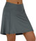 beroy Schnell trocknende und atmungsaktive Damen-Radhose, Fahrrad-Skorts, Hosenrock mit 3D-Gepolstert, grau / pink, Groß