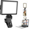 UBeesize Ringlicht Laptop, Videokonferenz Licht USB-Aufladbar 3000K-6500K 3 Farbtemperaturen, 10 Helligkeiten Ringlicht Webcam für Remote-Meeting, Aufnahme, Handys, Laptop