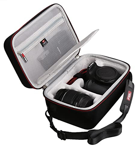 FBLFOBELI Hard Travel Carrying Case for Canon EOS Rebel T7 DSLR Camera with 18-55mm Lens, Camera Protective Waterproof Storage Bag