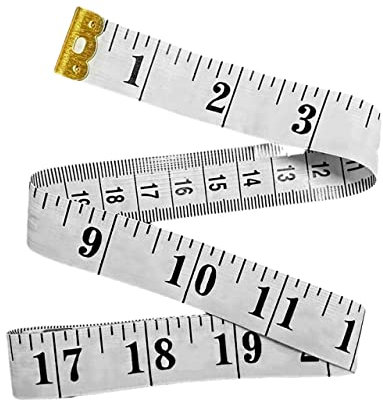 ZYBUX - 2 Sided Tape Measure - Suitable for Measuring Body - Sewing Tape - in Inches & Cms - 60 Inches - 150cm