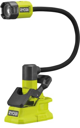 Ryobi RLCF18-0 18 V ONE+ schnurlose LED-Klemme, Flex-Licht (blankes Werkzeug)