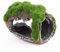 Aquarium Dekoration,Simulation Moos Deko Harz Aquarium Höhle Deko Fisch Tank Ornament Aquarienzubehör für Fische Garnelen Verstecken(3,34 x 2,55 x 2,75 Zoll)