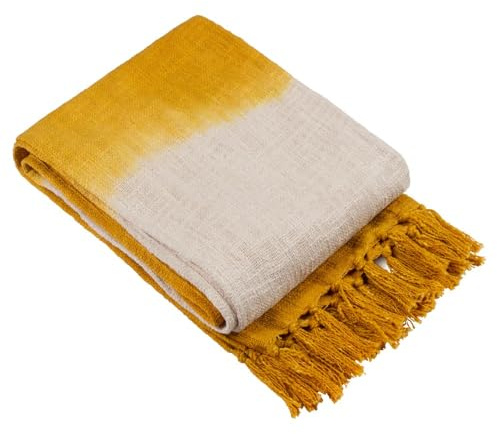 furn. Mizu Dip Dye Fringed Throw