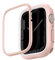 Uniq Moduo Apple Watch Gehäuse mit austauschbarer PC-Lünette, 45/44 mm, Rosa/Weiß