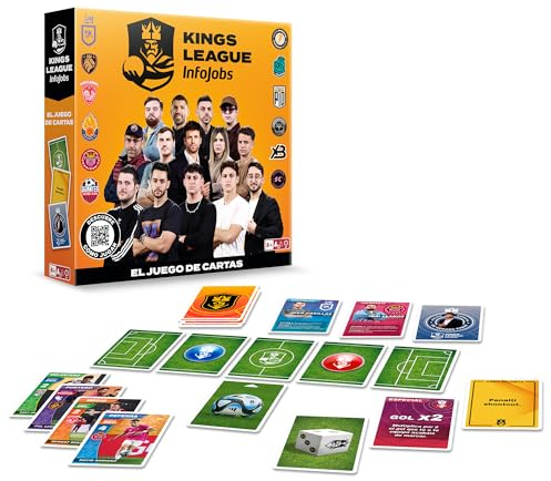 IMC Toys Juego de Cartas Kings League- El Primer Juego de Cartas Oficial de la Kings League NIÑOS y NIÑAS +8 años