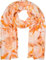 styleBREAKER Damen Schal mit Aquarell Marmor Muster und Metallic Akzenten, leichtes Tuch in Pastell Tönen, Stola 01016229, Farbe:Orange