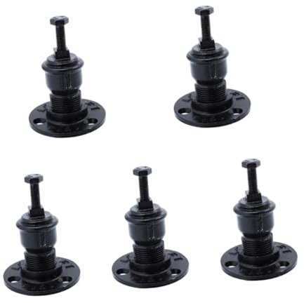 Hemobllo 5St Treppen halterung regal aus edelstahl schwarze Luftballons lenkeraufsatz halterung für handlauf Metallregale Handauflage Treppengeländerhalterung praktische Handlaufstütze eben