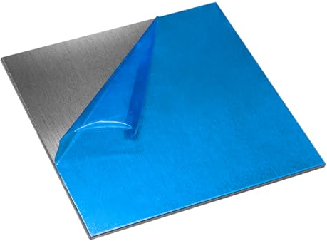 DFDPAXL Hoja De Aluminio 1060, 100 × 100-200 × 200 Mm Hoja De Metal De Aluminio Placa Plana Espesor 5 Mm Adecuado para Manualidades Decoración del Hogar,100×100×5mm