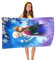 BJPERFMS ELSA Handtuch Kinder, Frozen Badetuch, Eiskönigin Strandtuch, Mikrofaser ELSA Strandtuch, Schnell Trocknend Badetuch für Camping, Strand, Sauna, Prinzessin Badehandtuch Geschenk für Fans