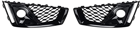 DZSJHGFDD Front Kühlergrill 1 Paar S-Lines S4 Auto Frontstoßstange Nebelscheinwerfer Lampe Grill Kühlergrill Waben Für A4 B9 S-Lines S4 2019-2020 Auto Front Gril