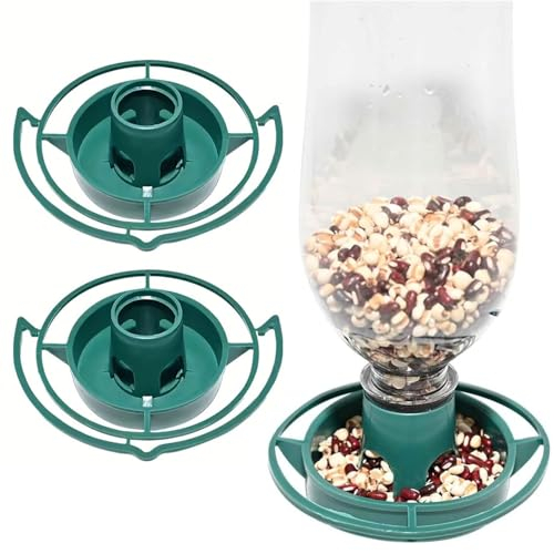Taylor & Brown 2 Pack Bottle Top Hanging Wild Bird Seed Feeder Kit - RECYCLE Refillable Drink Bottles Into Wild Bird Feeders, Perfect for Recycling and Attracting Feathered Friends To Your Garden.