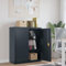Willood Aktenschrank Büroschrank Metallschrank Lagerschrank Werkzeugschrank Anthrazit 90x40x105 cm Stahl