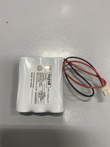 Batteria ricaricabile Ni-Cd HT 3,6V 0,75Ah con cavi, PER LAMPADE Beghelli
