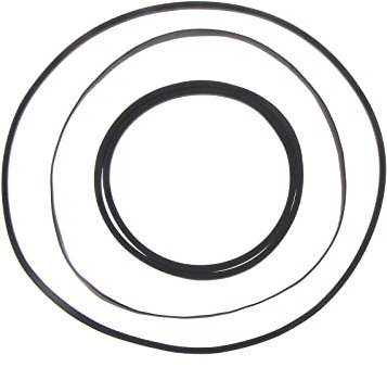 Cinghia di trasmissione in gomma per giradischi, 4 pezzi, 17,5 cm, 14 cm, 9 cm x 2, per videoregistratore