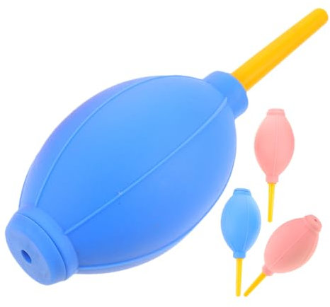 Beaupretty 4pezzi Soffiatore Aria Gomma Per Asciugare Extension Ciglia Strumenti Di Pulizia Portatili Per Obiettivi Di Macchine Fotografiche e Smartphone Colori Blu e Rosa
