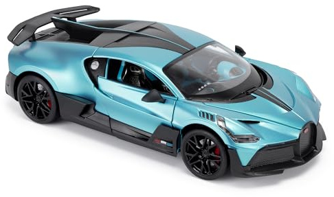 Bugatti Divo 1:18 Scale Die-Cast Model Car - Blue | Detailed Collectors Edition Diecast | Official Licensed Product