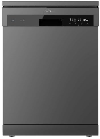 Cecotec Lavavajillas Compacto de 60 cm Bolero Aguazero 6110 Dark E, 1850W, 13 Cubiertos, 6 Programas, Funciones Media Carga, programa 3 en 1, Delay Start, Dry+, FullTouch y ChildLock