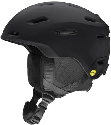 SMITH Descend MIPS Helmet – Adult Snowsports Helmet with MIPS Technology + Zonal Koroyd Coverage – Lightweight Protection for Skiing & Snowboarding – for Men & Women – Matte Black, Medium
