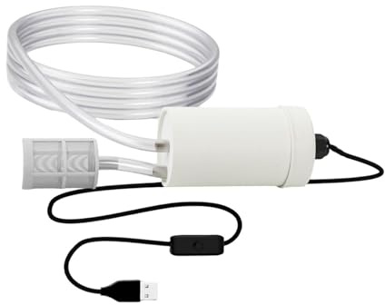 Wswqop USB Self-Priming Water Pump, Water Transfer Pump for Angle Grinders, Aquariums, 5M Filter