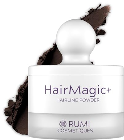 Rumi Cosmetiques HairMagic+ Root Touch Up Powder for Women, Chocolate Brown
