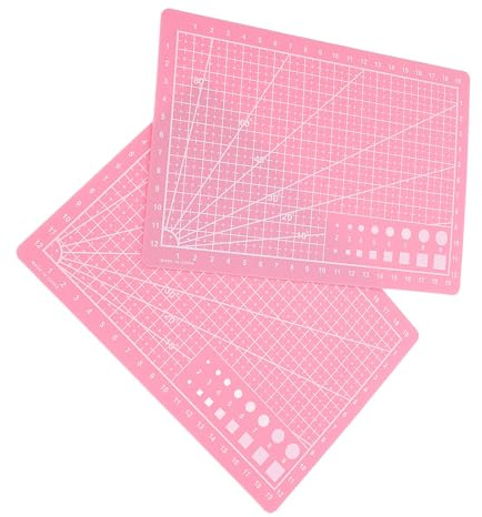 JOINPAYA Tapis de Découpe Auto-Cicatrisant Double Face en PVC pour Loisirs Créatifs, Planche à Découper Solide avec Graduations Précises, pour Couture et Scrapbooking