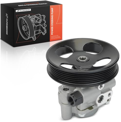 A-Premium Power Steering Pump with Pulley Compatible with Toyota Tundra 2000-2006 Sequoia 2001-2007 V8 4.7L