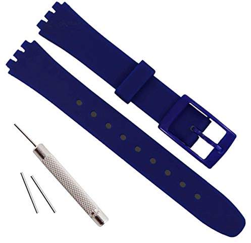 Bracelet de rechange étanche en silicone de 12 mm pour Swatch 12 mm sans pierres