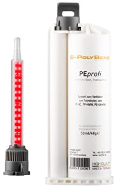S-PolyBond® 2-Komponenten PE-Kleber | Polyethylen Klebstoff | 50ml Kartusche | Montagekleber PEprofi INDUSTRIEQUALITÄT MADE IN GERMANY