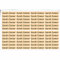 Indigos UG - Namensaufkleber Kinder Schule - 300 Sticker 36x7 mm - sand - personalisiert mit Wunschname - Etiketten für Schulheft, Schultüte, Federmappe, Stifte, Kindergarten