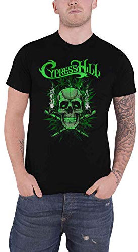 Cypress Hill T Shirt Twin Pipes Band Logo Official Mens Black XL