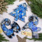 Tiere Christbaumschmuck Pferdchen, Tannenbaum und Katze Anhänger beidseitig Handbemalt mit Blumenmuster der Ukrainischer Malerei, Schönes Weihnachtsgeschenk